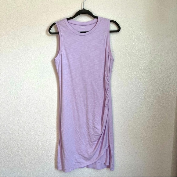 Nine West Lavender T-Shirt Bodyxon Dress NWT Large - Picture 2 of 4